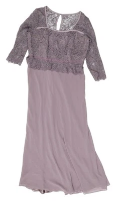 Berkertex Women's Long Purple Lace Formal Dress Size 14 - Image 1 of 4