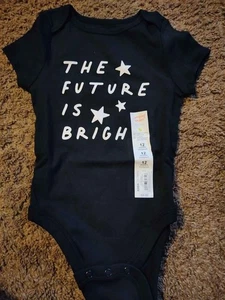 New Jumping Beans Infant Baby One Piece Shirt The Future is Bright 12M months - Picture 1 of 1