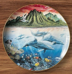 Danbury Mint 1991 HAWAIIAN MUSES Decorative Plate Underwater Paradise - Nelson - Picture 1 of 3