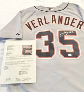 DETROIT TIGERS JUSTIN VERLANDER signed AUTHENTIC MAJESTIC ROAD JERSEY JSA LOA - Picture 1 of 11