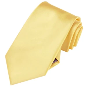 Men's Light Gold Yellow Tie - Picture 1 of 1