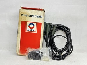 1953-1971 Cadillac Olds 55-67 Pontiac 1958-65 Chevy BB NOS Delco Plug Wire Set - Picture 1 of 5