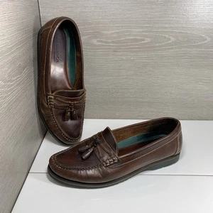 G.H Bass & Co Shoes Womens 9M Penny Loafers Brown Leather Slip On Moc Toe Casual - Picture 1 of 12