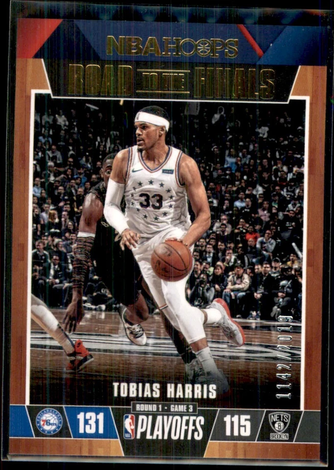 2019-20 Hoops Road to the Finals Tobias Harris 1142/2019 Philadelphia 76ers #17 - Image 1 of 2