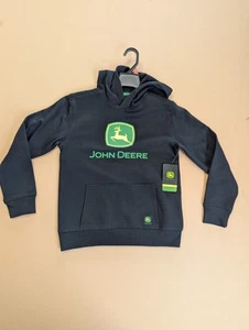 John Deere Boys Graphic Fleece Long Sleeve Hoodie Size 8 M Medium - Picture 1 of 7