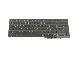 Clavier d'origine Fujitsu FUJ:CP757764-XX noir/gris sans Backlig - Photo 1/2