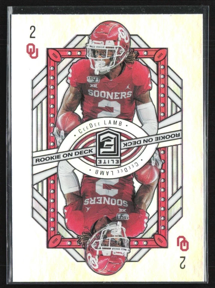 CeeDee Lamb 2020 Panini Elite Deck RC #4 Oklahoma Sooners - Image 1 of 2