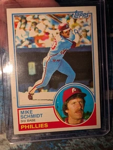 1983 Topps MIKE SCHMIDT, #300 Philadelphia Phillies 3rd Base HOF, Free Shipping - Picture 1 of 5