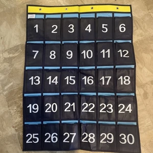 1-30 Nummeriert Organizer Klassenzimmer Taschentabelle für Handys Lehrer - Bild 1 von 2