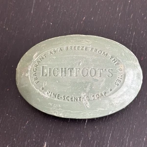Vtg Lightfoot’s Pure Pine Soap Made in England Bar 5.8 oz Sealed in Plastic New - Picture 1 of 6