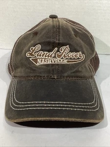 Land Rover Nashville Adult One Size Brown Distressed Baseball Cap CM1-476 - Picture 1 of 6