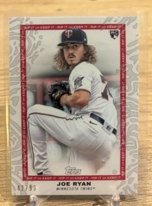 2022 Topps Rip Joe Ryan RC Rookie White #'d /99 Unripped Ohtani Auto? - Bild 1 von 2