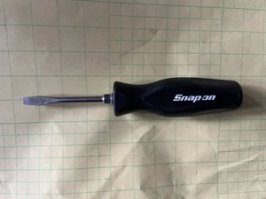 Snap On Schraubendreher Cool Blue Flach Schlitz Neu Soft Grip SGD2B - Bild 1 von 9
