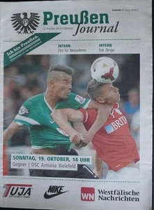 Cuaderno de Programa de Fútbol 14/15 3. Liga Prusia Münster - Arminia Bielefeld - Imagen 1 de 1