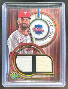 Reliquias dobles doradas Topps Tribute Bryce Harper 2025 para un solo jugador/75 #DR-BH - Imagen 1 de 2