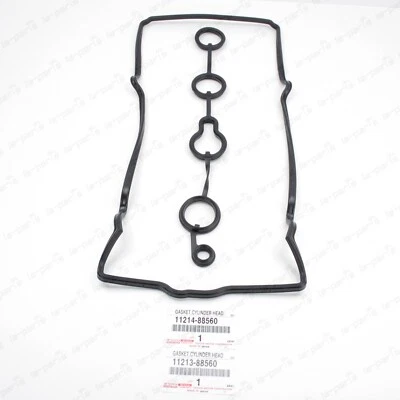 NUEVO JUEGO DE JUNTAS DE CUBIERTA DE VÁLVULA GENUINO TOYOTA BEAMS 3S-GE 11213-88560 + 11214-88560 Foto 1 de 3