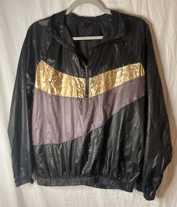 Material Girl Colorblock Windbreaker Jacke Gr. Small dünner Mantel - Bild 1 von 5