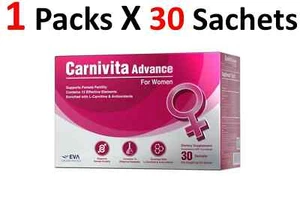 Carnivita Advance for Woman supports female fertility 30 sachets - Picture 1 of 5