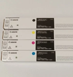 Zestaw oryginalnych kaset z tonerem Canon GPR-61 (C, Y, M, B) nowy - Zdjęcie 1 z 2