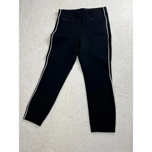 Spanx Petite Ponte Ankle Hose weiß gestreift High Waist Karriere M/M - Bild 1 von 8