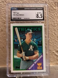 1988 TOPPS ALL-STAR ROOKIE #580 MARK McGWIRE ATHLETICS CGC 8.5 #580 - Picture 1 of 2