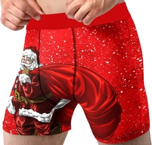 Ropa interior de Navidad para hombre mediana 32-34 saco de Papá Noel divertido calzoncillos boxer Navidad - Imagen 1 de 4