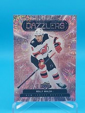 Reilly Walsh 2022-23 Upper Deck Series 2 #DZ-78 Dazzlers Pink Parallel - Devils
