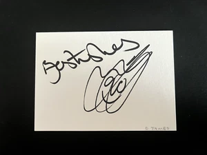 DAVID JAMES - EHEMALIGER LIVERPOOL & ENGLAND FOOTBALLER - SIGNIERTE WEISSE KARTE - Bild 1 von 1