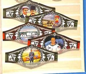 LOT OF 5 VINTAGE CIGAR BANDS - flight Pioneers (0123-15) - Picture 1 of 1