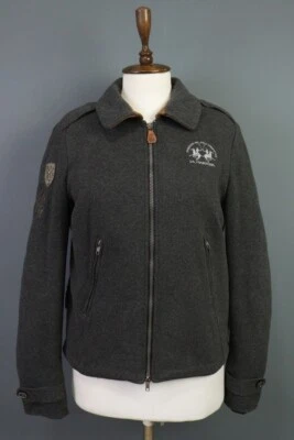 La Martina Argentina Gray Winter Fleece Full Zip Jacket Size 4 - Image 1 of 4
