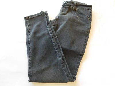 Pantalones de mezclilla Bongo Jeans jóvenes niñas desteñidos negros talla 16 usados en excelente estado Foto 1 de 4