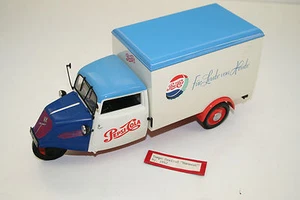 MODELLINO AUTO 1:18:1950 - 52 TEMPO HANSEAT, blu pubblicità Pepsi MINICHAMPS TOP A2 - Foto 1 di 5