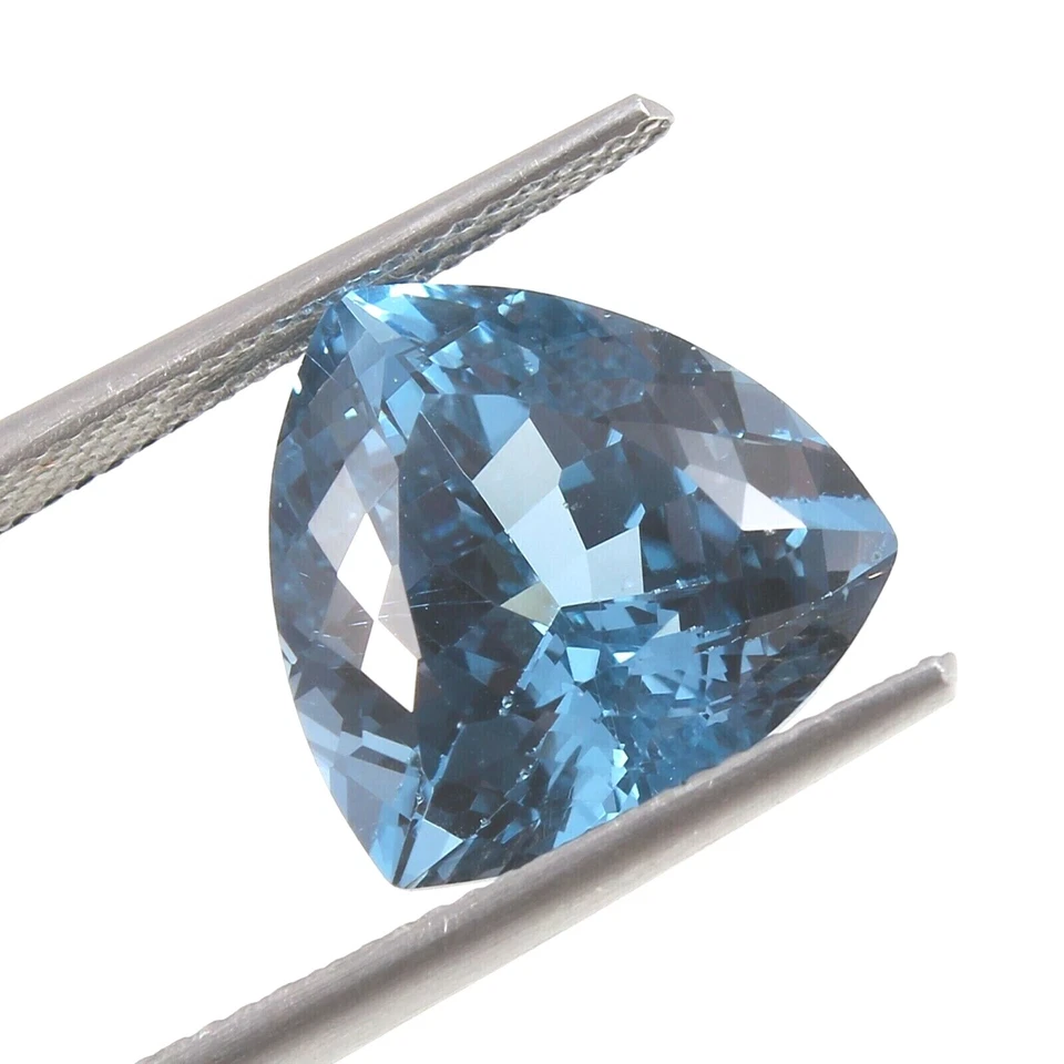 AAA Natural Impecable Azul Laguna Turmalina Trillón Piedras Preciosas Sueltas Corte 16x16 MM Foto 1 de 4