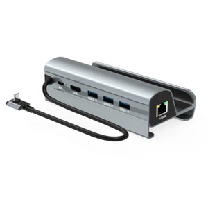 USB-C HUB Docking Station Lan HDMI Compatible with Steam Deck Aluminium Alloy - Picture 1 of 9