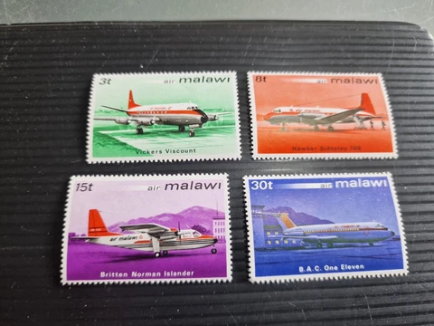 MALAWI 1972 SG 408-411 AIRCRAFT MNH Cover