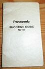 Panasonic NV-S5 Camcorder Video Camera Shooting Guide User Manual