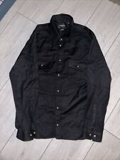 The KOOPLES Black Man's SHIRT - Skull buttons - Collar - Cotton - M Fitted