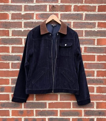 APC Mens Contrast collar Corduroy Jacket MEDIUM Blue A.P.C - Image 1 of 4