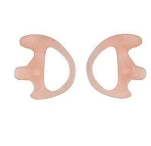2 Left Medium Police Ear Mold Piece Covert Radio Flesh Flexible Rubber - Zdjęcie 1 z 1