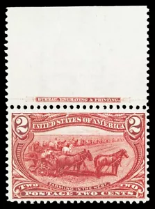 Scott 286 1898 2c Trans-Mississippi Mint Margin Single F-VF OG NH Cat $72.50 - Picture 1 of 1