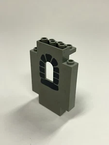 Lego alte hellgraue 2x5x6 Burg Wandtafel Steinmuster mit Fenster - Bild 1 von 1
