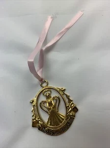 God Bless This Child Crib Medallion Angel Religious God Gold Tone - Picture 1 of 4