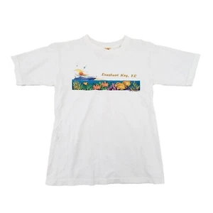 Vintage Y2K The Mountain Longboat Key Florida T-Shirt Youth Large Fish Tee USA - Picture 1 of 22