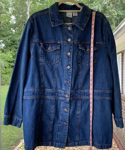 Women’s Roaman’s Mid -length Denim Jacket 20W - Picture 1 of 7