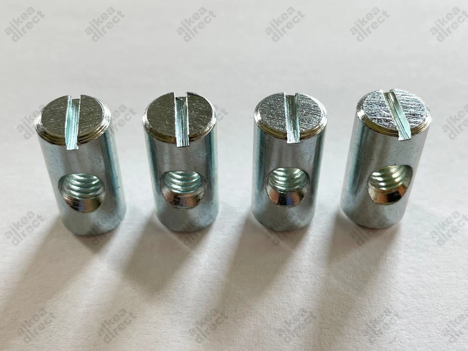 Ikea Cross dowel nut sleeve, Part # 100505, 113153 (4 pack) - NEW USA shipped - Image 1 of 1