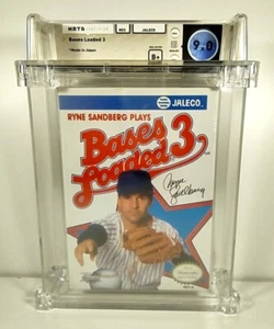 Bases Loaded 3 New Nintendo NES Factory Sealed WATA Grade 9.0 B+ Mint Rare - Picture 1 of 5