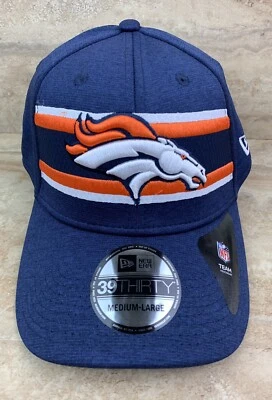 Chapéu New Era 39THIRTY Denver Broncos ajuste flexível tamanho M/L ajuste elástico - Imagem 1 de 4