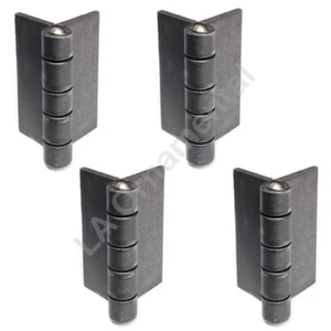 4 Mini Hinges Weldable 2" x 2" Steel Butt Yard, Garden Fencing, Pedestrian, Door - Picture 1 of 6