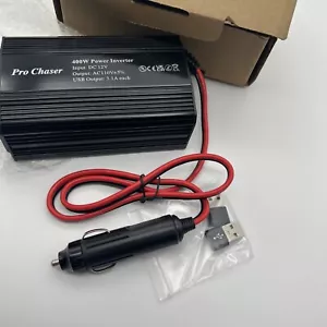 Pro Chaser 400 W Inverter di potenza DC 12 V a 110 V CA Inverter con 2 porte USB - Foto 1 di 5