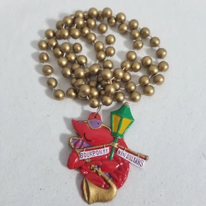 Karneval Perlen Bourbon St. Langusten 23" Spezial Halskette New Orleans Karneval - Bild 1 von 6